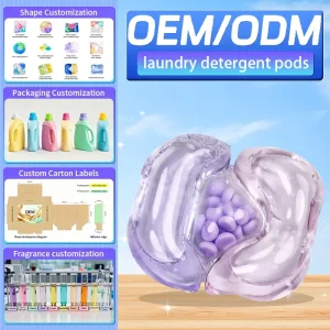 10g Eco-Friendly Solid 3-in-1 Pods Long-Lasting Scent Booster Detergent Capsules for Apparel & Clothes Cleaning Products