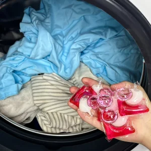 12g 3 Cavity Laundry Pods Laundry Detergent Capsules Eco Friendly Washing Pods with Evening Cherry Honey Scent