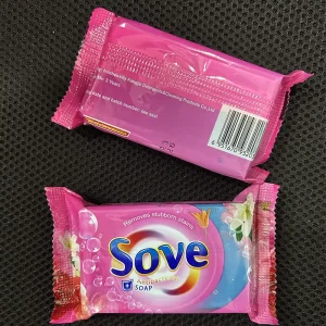 150g Floral Scent Eco-Friendly Pink Laundry Soap Removes Stubborn Stains Solid Bar Soap