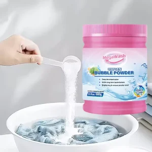 1KG Effective Laundry Detergent Soap Powder Household Bleach for Tough Dirt & Stain Removal in Apparel