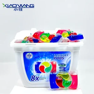 20 Pieces box Rose Tropical Sea Breeze Fragrance 5 Chamber Laundry Washing Capsule Pods Laundry Condensate Gel Beads