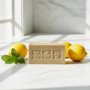 200G Coconut Oil Infused Handmade Sapindus Soap Bar Strong Cleaning Power for Daily Use