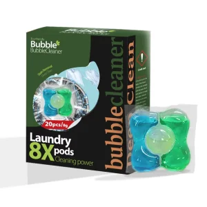 20g High Concentrated 8X Laundry Detergent Pods 20Loads Heavy Duty Stain Removal Laundry Capsules
