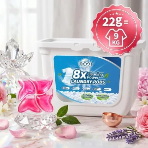22g High End Luxury Perfume Laundry Pods OEM 8X Mite Bacteriostasis Softener Skin Friendly Shared Apartment Laundry