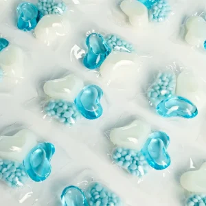 3 in 1 Clover Shaped Laundry Detergent Pods Booster Ocean Scent Beads for 10g Detergent Pods