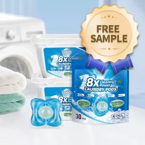 3 in 1 Eco Friendly Concentrated Fruity Laundry Pods Disposable Water Soluble for Apparel