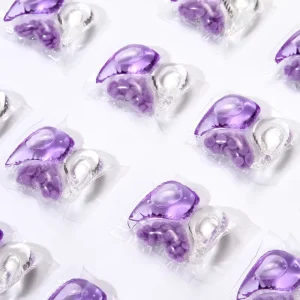 3 in 1 Laundry Detergent Pods Powerful Stain Removal Concentrated Deep Clean Floral Fruity Fragrance for Apparel