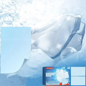 30pcs Eco Laundry Detergent Sheets Laundry Food Residue Yellowing Hardening Shrinked Clothes Treatment Sheets Detergent