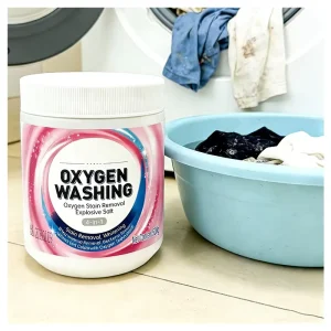 350g Eco Friendly Oxygen Bleach Stain Remover Powder Color Safe Laundry Whitener for Household Garment Cleaning