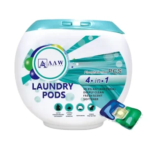 4 in 1 Eco Friendly Laundry Detergent Pods Laundry Capsule Laundry Gel Ball Pods for Household