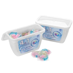 4 in 1 Fragrance Laundry Pods OEM Customized High Efficiency Laundry Capsules