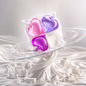 4 in 1 Love Laundry Gel Washing Pods Capsule Washing Detergent Liquid Laundry Pods Private Label ODM 11g X 60 Pcs Direct Factory