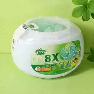 4in1 Eco Friendly Disposable Gel Laundry Detergent Capsules Strong Cleaning Long Lasting Fresh Scent for Hand Machine