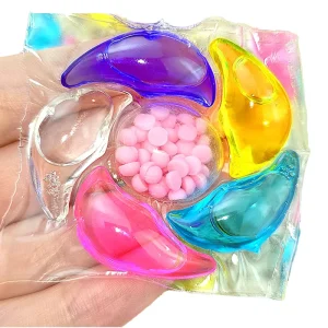 5 Chambers Laundry Pods 3 in 1 Cleaning Softener Fragrance Concentrated Laundry Detergent Capsules for Daily Garment Washing