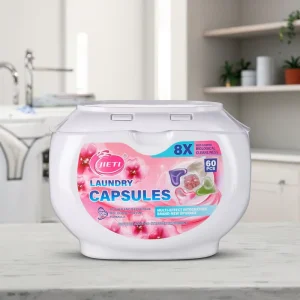 5 In 1 Laundry Pods With Perfume Beads 8g Deep Cleaning Hypoallergenic Eco Laundry Capsules OEM ODM Factory Bulk Supply