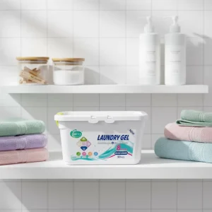 5 in 1 Biodegradable Laundry Gel Washing Pods New Technology Disposable Cleaning Supplies for Apparel Water Soluble Capsule