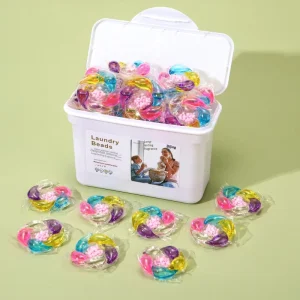 5 in 1 Boxed Detergent Pods with Floral Fruity Fragrance Softening Concentrated Laundry Detergent for Apparel Gift Box Set