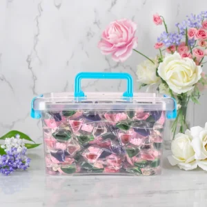 5 in 1 Laundry Pods 8g Flower Scent Long Lasting Fragrance Beads Washing Pods Capsule Factory Supply 100pcs box