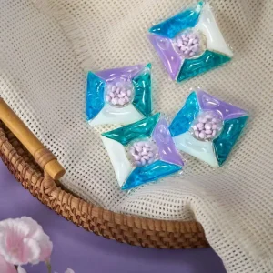5 in 1 Quick Stain Remover Pods Powerful Laundry Detergent Gel for Fast Action and Long Lasting Fragrance
