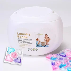 50PCS 5IN1 Durable Fragrant Laundry Beads Deep Cleaning Decontamination Concentrated Liquid Capsules Compliant Laundry Pods