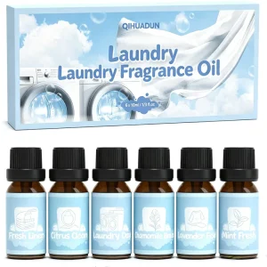 6PCS Concentrated Laundry Fragrance Set Long Lasting Scent Booster for Washing Machine Linen Sachets Diffuser & DIY Candle