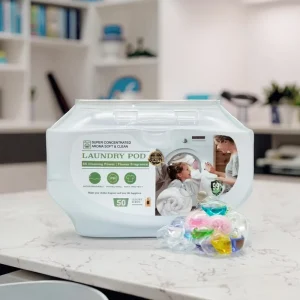 7 in 1 Disposable Laundry Capsule Detergent for Apparel Fruit scented Long lasting Fragrance with Fragrance Enhancement Beads