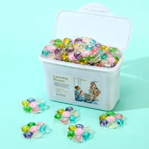 7-in-1 Long-Lasting Fragrance Softening Laundry Detergent Pods with Stain Removal OEM Custom Packaging Processed