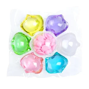 7 in 1 OEM ODM Laundry Pods Detergent with Fragrance Washing Laundry Condensate Beads for Clothing Washing 10g