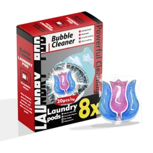 8X Concentrated Laundry Detergent Pod All in One Laundry Capsules Clean Quick Dissolve Color Care 40Loads Laundry Pacs