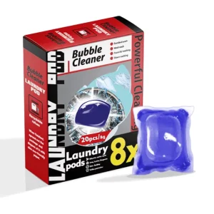 8X Concentrated Laundry Pods Capsules Rapid Dissolve Removes Oil and Sweat Stains Easily Laundry Pods