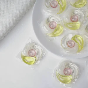 8g OEM Laundry Washing Capsules Remove Stain Anti Mite 4 in 1 Laundry Pods with Scent Booster Beads