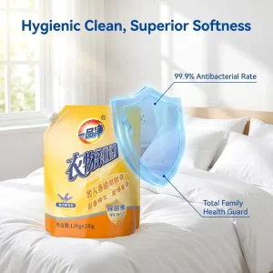 99.9% Antibacterial Fabric Softener with Friction Activated Scent Microcapsules Long Lasting Lavender Aroma 1200g