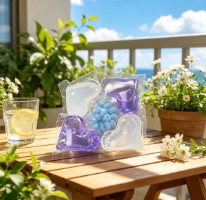All in 1 Eco Friendly Disposable Laundry Gel Beads Fast Dissolving Anti Bacterial Apparel Detergent Pods