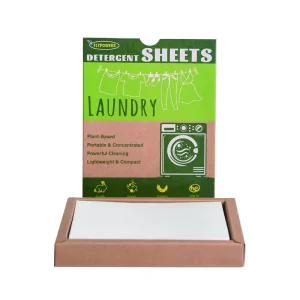All in One Laundry Sheets for Sensitive Skin Hypoallergenic & Pre Measured Eco Friendly Plastic Free Detergent