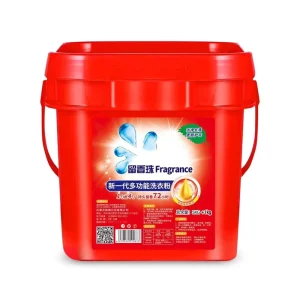Barrel 5.00kg Natural Washing Powder for Apparel with Lasting Fragrance and 50%-80% for Ingredients
