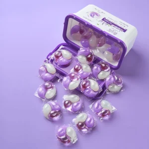 Bio based OEM ODM Laundry Detergent Lavender Scent Pods Capsule Manufacturer 3 in 1 Tough Stain Removal Laundry Gel