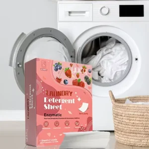 Biodegradable Eco Friendly Disposable Solid Plant Based Laundry Detergent Sheets High Low Foam 30%-50% Active Ingredients