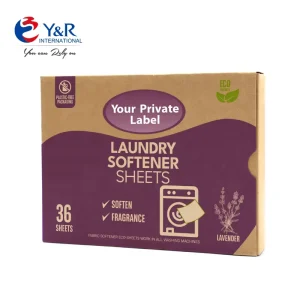 Biodegradable Eco Friendly Liquidless Laundry Softener Sheets Fully Dissolved in Washing Machine Soft Clothes No Static