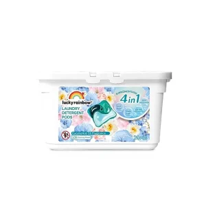 Biodegradable Laundry Detergent Pods with Plant Based Enzymes for Stain Removal and Freshness