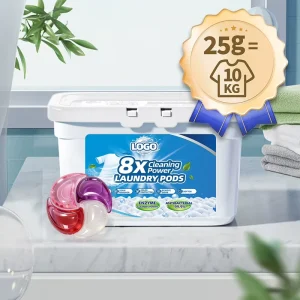 Bulk 25g Perfume Customized 99.9% Antibacterial Anti Mite Laundry Detergent Pods for Home Bedding Coats Laundry Use