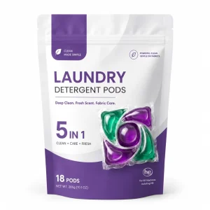 Bulk Laundry Detergent Pods Strong Cleaning High Concentrated Plant Based Laundry Pods for Supermarket and Online Store