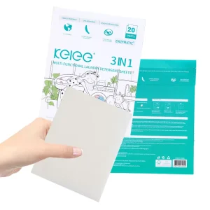 Bulk OEM Custom Laundry Detergent Sheet Portable Manufacturing Biodegradable 3in1 Laundry Sheets