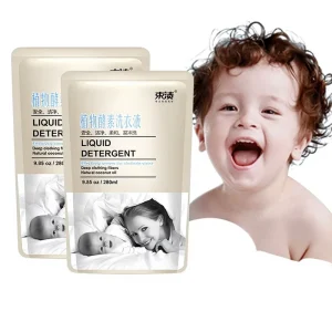 Bundle 280ml Enzyme Packaged Nature Fragrance Laundry Detergent Deep Cleaning Concentrated Laundry Liquid Refill Hand Wash Low