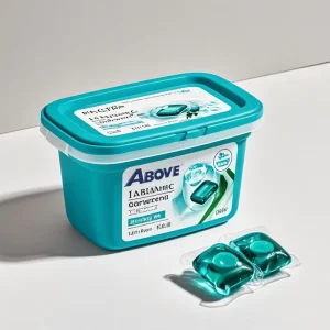 Chinese Factory All Round Multi Effects Boxed Laundry Detergent Capsules Lasting Fragrance Green Single Detergent Pods