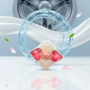 Clean Eco Friendly Disposable Laundry Capsule 5 in one Antibacterial Laundry Gel Fragrance Enhancer for Apparel Automatic Hand