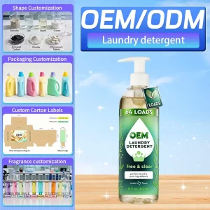 Clear Plant Based Laundry Detergent Washing Liquid Cleaning Products Laundry Products for Sensitive Skin Garment Deep Clean