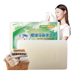 Coconut Oil Marseille Handmade Solid Eco Friendly Soap Bar Deep Stain Removal Easy Rinse Dense Foam Laundry 50% 80% Active