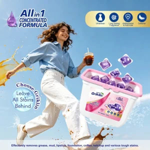 Commercial Disposable Eco Friendly Laundry Detergent Pods Antibacterial Hypoallergenic 8G Packs Custom Label for Hotel Use