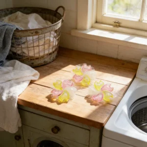 Concentrated Eco Friendly Disposable Laundry Detergent Capsules Tough on Stains Gentle on Clothes for Apparel Use