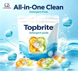 Concentrated Laundry Detergent Pods Liquid Capsules Fast Dissolving Strong Cleaning Fresh Fragrance Bulk Supply Factory Price